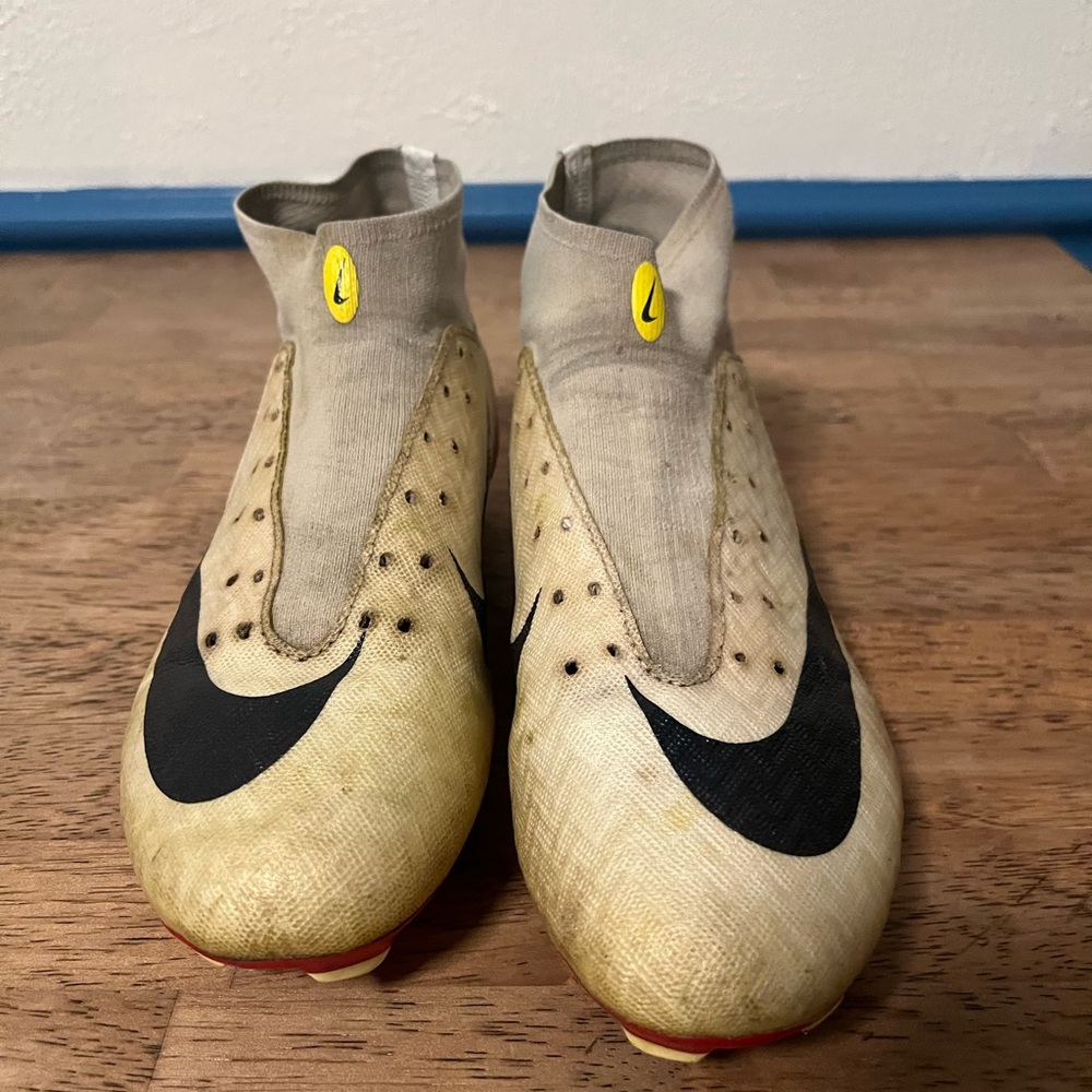 Nike Air Zoom Mercurial White, Red, and Black Soccer Shoes